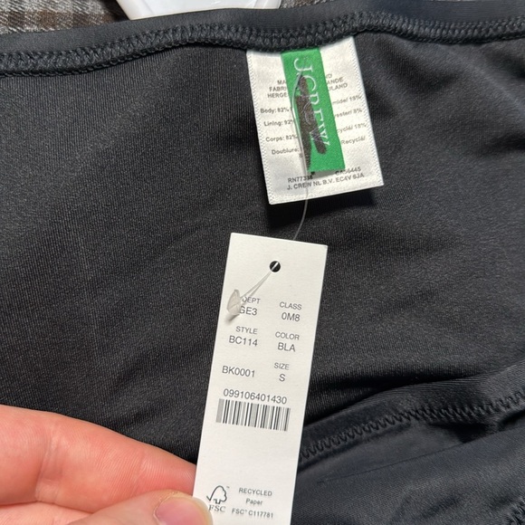 J. Crew Classic full-coverage bikini bottoms in Black - Picture 7 of 9